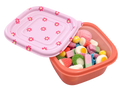 Pink Flower Candy Salad Container