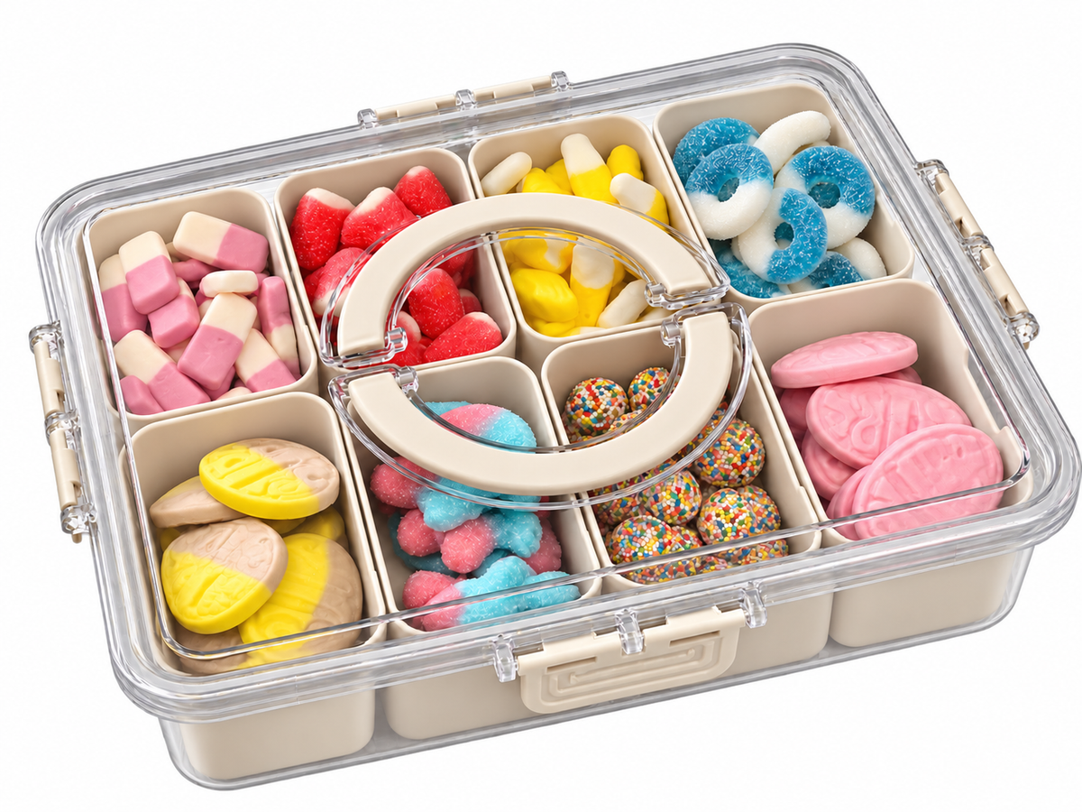 Large Beige Snackle Box